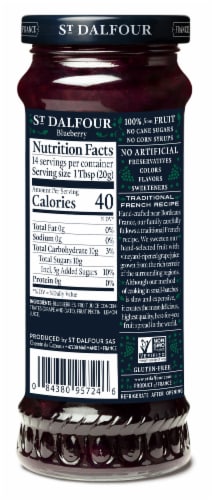 St. Dalfour Wild Blueberry Fruit Spread Perspective: back