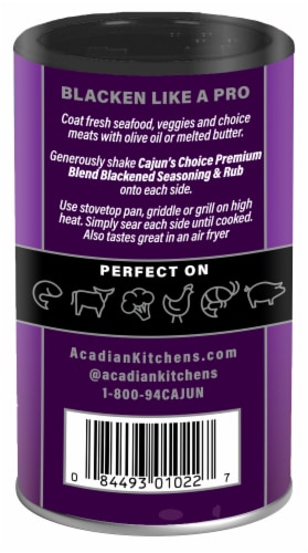 Cajun Choice® Blackened Seasoning Perspective: back