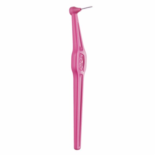 TEPE Interdental Brush Angle Cleaners - Dental Brushes Between Teeth 6 Pk, Pink .4mm Perspective: back
