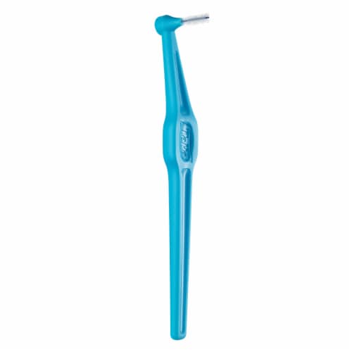 TEPE Interdental Brush Angle Cleaners - Dental Brushes Between Teeth 6 Pk, Blue .6mm Perspective: back