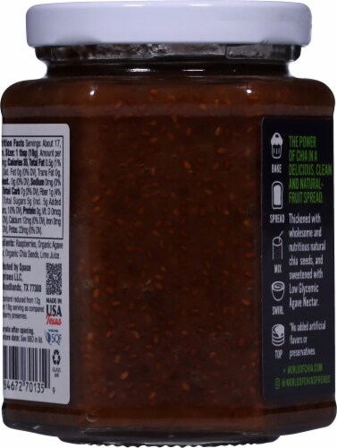 World of Chia Raspberry Spread Perspective: back
