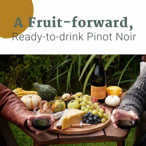 Erath Pinot Noir Oregon Red Wine Perspective: back