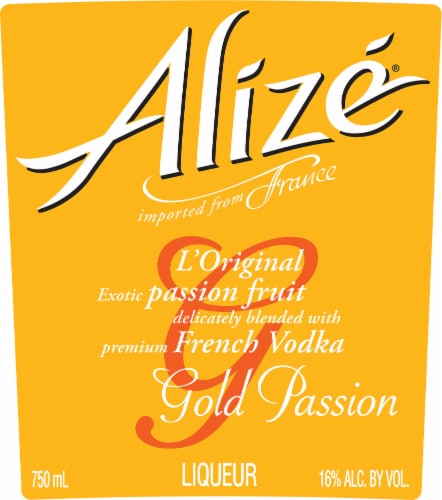 Alize Gold Passion Liqueur Perspective: back