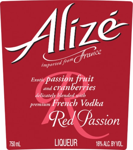Alize Red Passion Liqueur Perspective: back