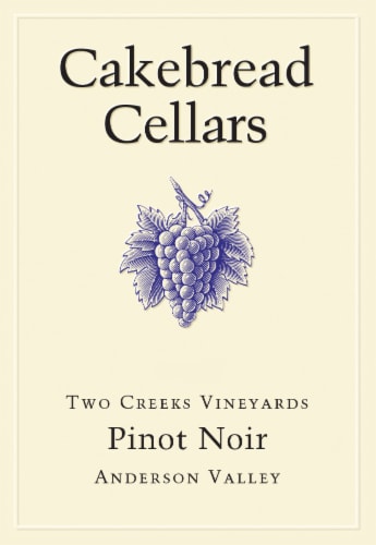 Cakebread Cellars Pinot Noir California Red Wine Perspective: back