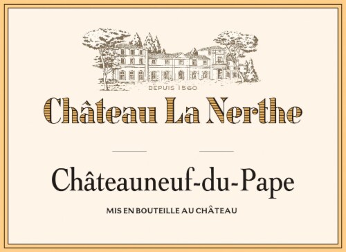 Chateau La Nerthe Chateauneuf-du-Pape Red Wine Perspective: back