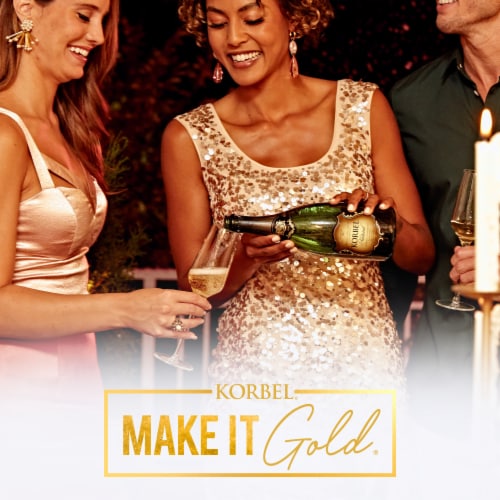 Korbel Natural Sparkling Wine California Champagne Perspective: back