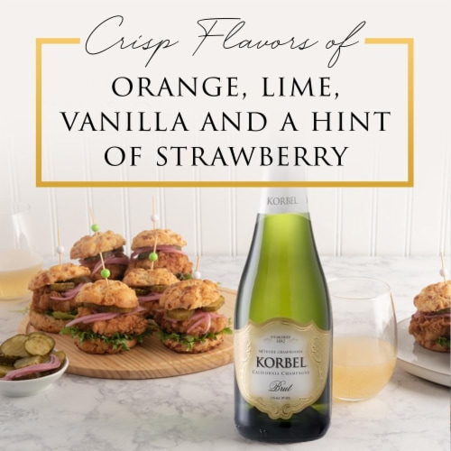 Korbel Brut California Champagne Perspective: back