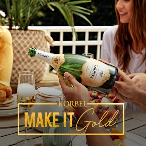 Korbel® Brut California Champagne Sparkling Wine Perspective: back