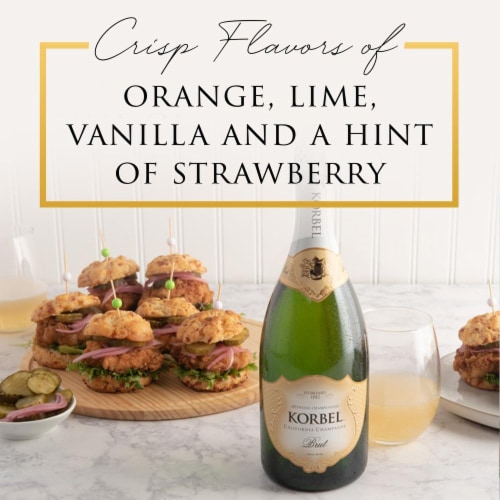 Korbel Brut California Champagne Perspective: back