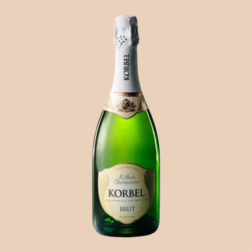 Korbel Brut California Champagne Perspective: back