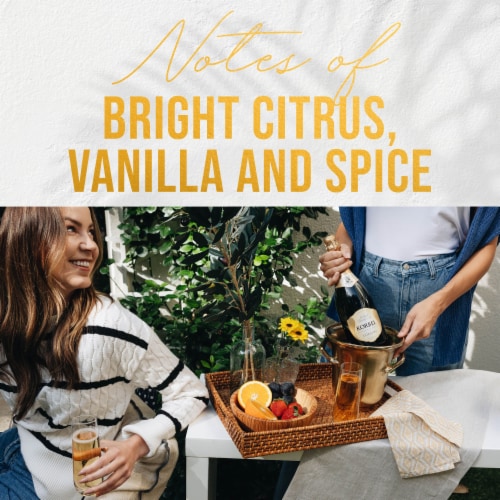 Korbel Extra Dry California Champagne Perspective: back