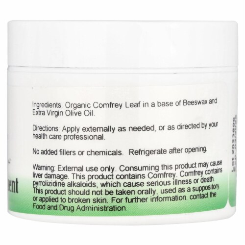 Christopher's Original Formulas Comfrey Ointment - 2 fl oz (59 ml) Perspective: back