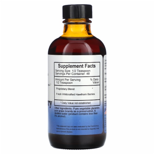 Christopher's Original Formulas Hawthorn Berry Heart Syrup - 4 fl oz (118 ml) Perspective: back