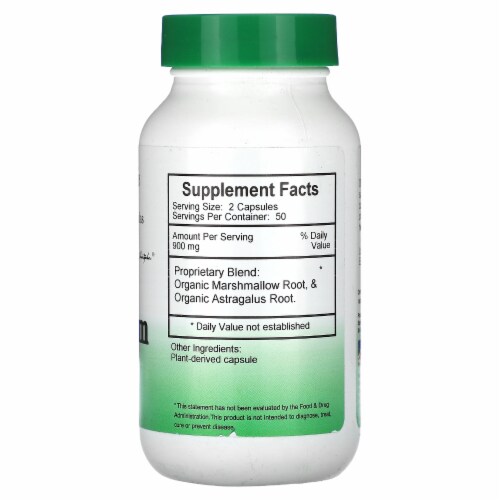 Christopher's Original Formulas Immucalm Formula 450 mg - 100 Vegetarian Caps Perspective: back