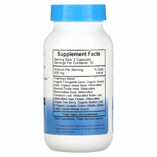 Dr. Christopher's Lactation Formula - Breastfeeding Supplement - 100 Count Perspective: back
