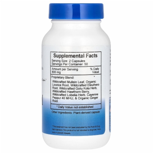 Christopher's Original Formulas Adrenal Formula 800 mg - 100 Vegetarian Caps (400 mg per Perspective: back