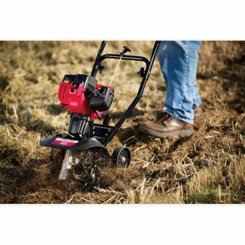 Troy-Bilt TB225 9 In. 25cc Mid Tine Forward-Rotating Garden Tiller/Cultivator Perspective: back