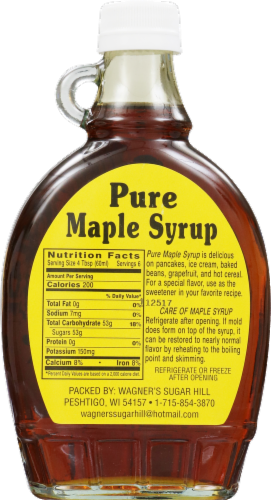 Wagners Pure Maple Syrup Perspective: back