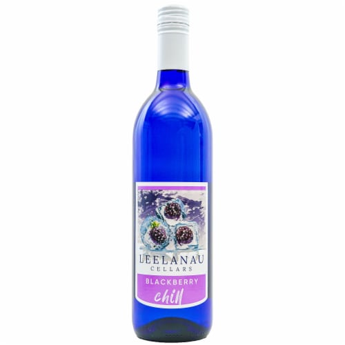 Leelanau Cellars Blackberry Chill Wine Perspective: back