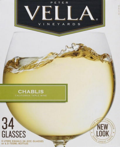 Peter Vella Chablis White Box Wine Perspective: back