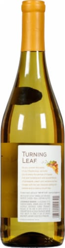 Turning Leaf Vineyards Chardonnay California White Wine Perspective: back