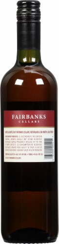 Fairbanks Cream Sherry Dessert Wine Perspective: back