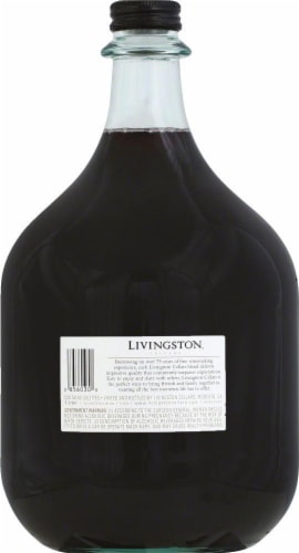 Livingston Cellars Burgundy California Red Wine Perspective: back