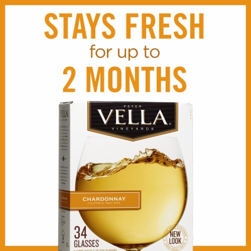 Peter Vella Chardonnay White Box Wine Perspective: back