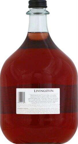 Livingston Cellars White Zinfandel California Rose Wine Perspective: back