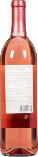 Gallo Family Vineyards White Zinfandel California Wine Perspective: back