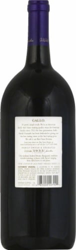 Gallo Family Vineyards Hearty Burgundy California Red Wine Perspective: back