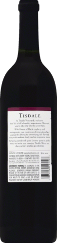 Tisdale Vineyards Shiraz California Red Wine Perspective: back