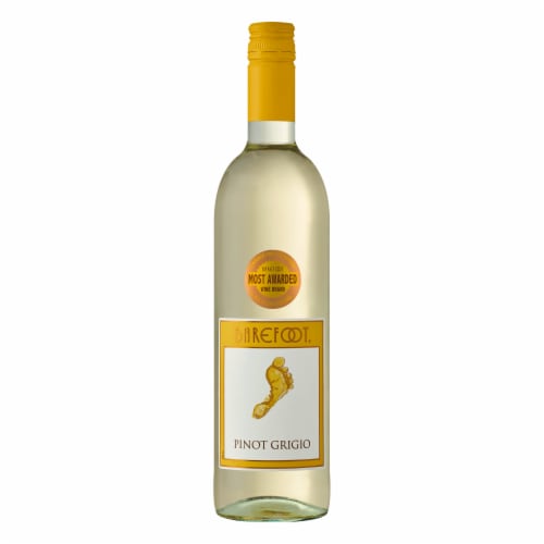 Barefoot Cellars Pinot Grigio White Wine 750ml Perspective: back