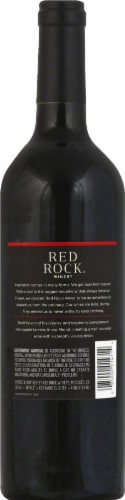Red Rock Winery Merlot Red Wine Perspective: back