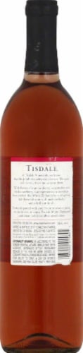 Tisdale Vineyards White Zinfandel Wine Perspective: back