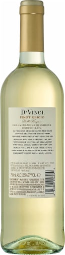 Da Vinci Pinot Grigio Italian White Wine Perspective: back