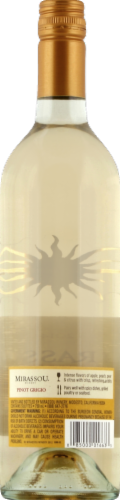 Mirassou Pinot Grigio California White Wine Perspective: back