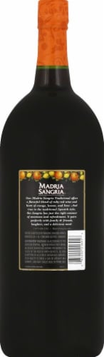 Madria Sangria Red Wine Perspective: back