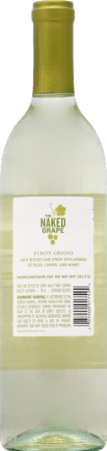 The Naked Grape Pinot Grigio California White Wine Perspective: back
