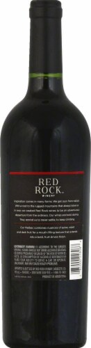 Red Rock Winery Argentina Malbec Red Wine Perspective: back