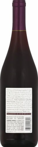 The Naked Grape Pinot Noir Red Wine 750ml Perspective: back
