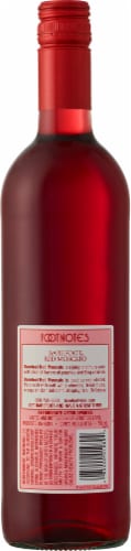 Barefoot Cellars Red Moscato Red Wine 750ml Perspective: back