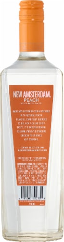 New Amsterdam Peach Flavored Vodka Perspective: back