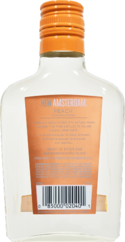 New Amsterdam Peach Flavored Vodka Perspective: back