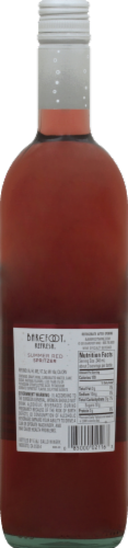 Barefoot Spritzer Summer Red Blend California Wine Perspective: back