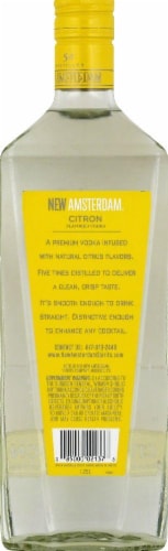 New Amsterdam Citron Vodka Perspective: back