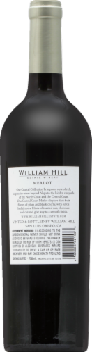 William Hill Estate Merlot Central Coast California Red Wine Perspective: back
