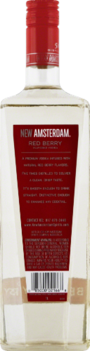 New Amsterdam Red Berry Flavored Vodka Perspective: back