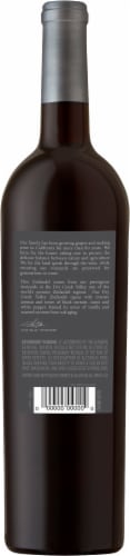 Gallo Family Vineyards Signature Series Sonoma County Zinfandel Perspective: back